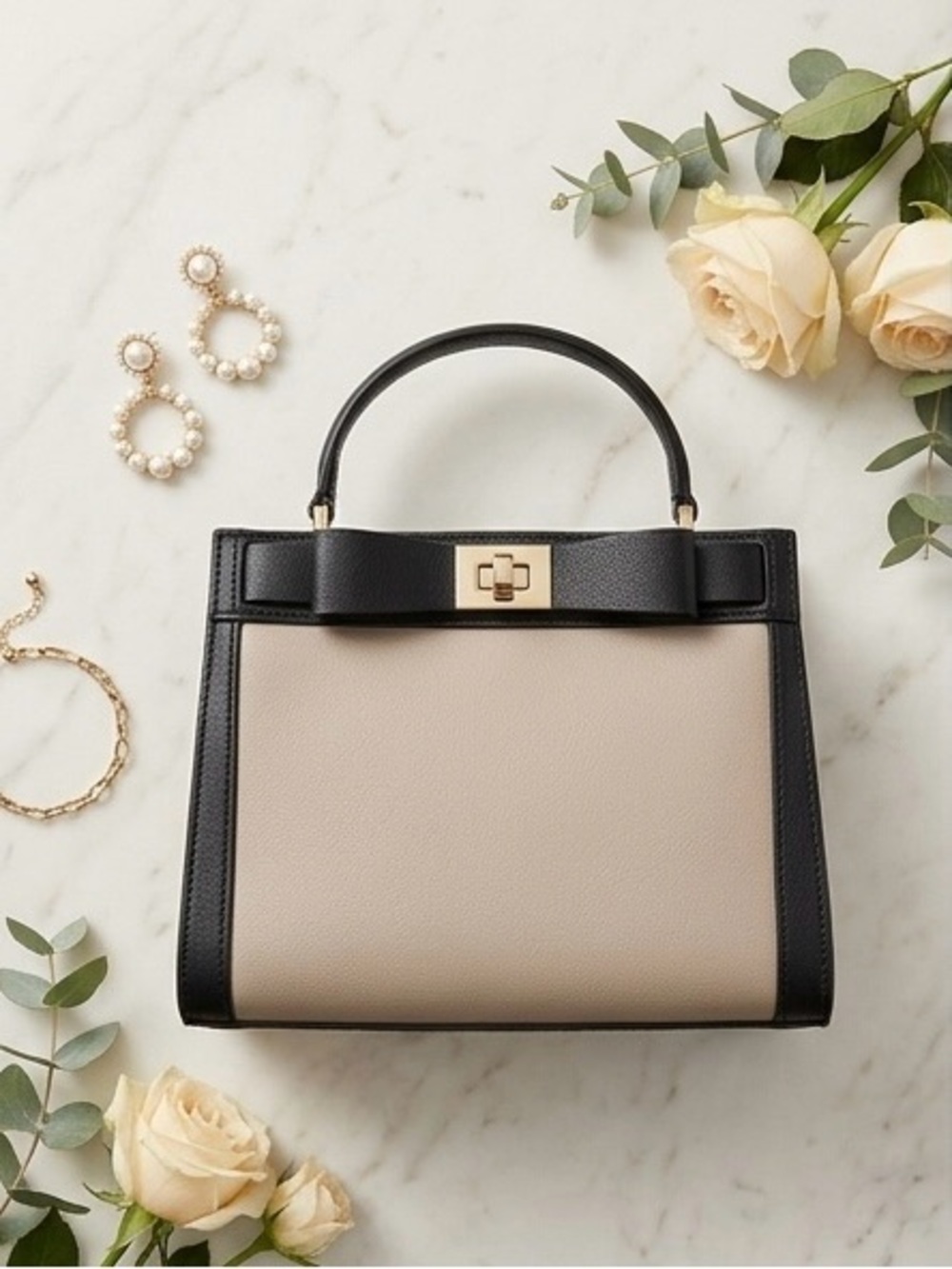 Kate Spade  Mayfair Drive Mini Tullie Crossbody classic Almondine Black colorway